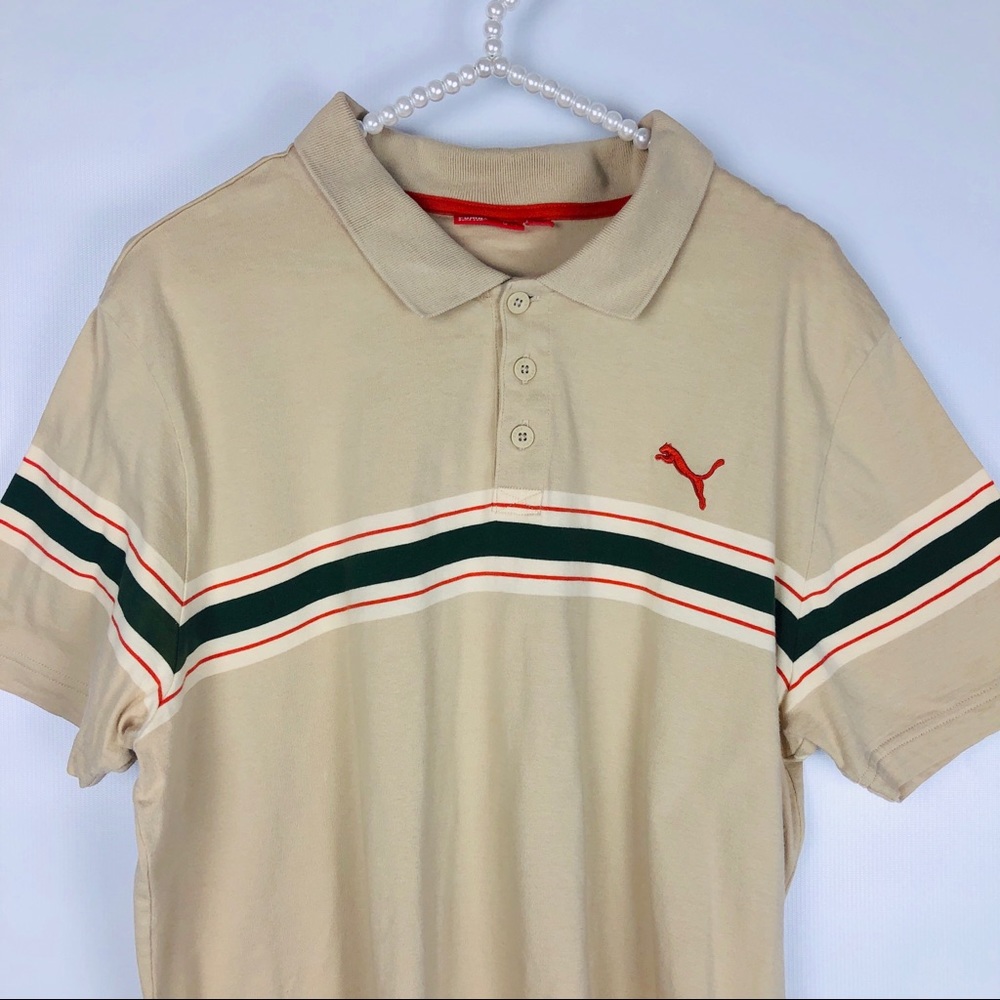 PUMA | Light Tan Collared Polo Shirt- 479 - Picture 3 of 6